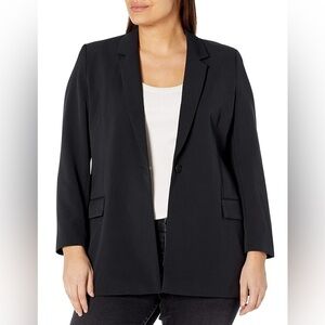 The Drop Blake Long Blazer in Black